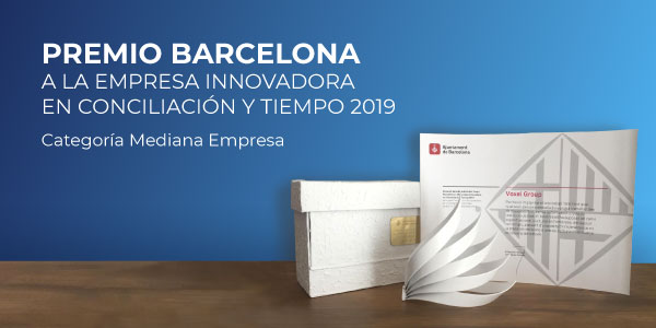 Premio Barcelona Empresa Innovadora en Conciliación y Tiempo 2019.