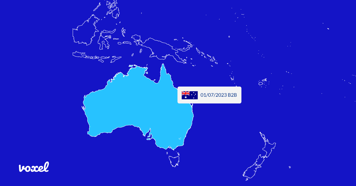 mapa factura electrónica Oceania