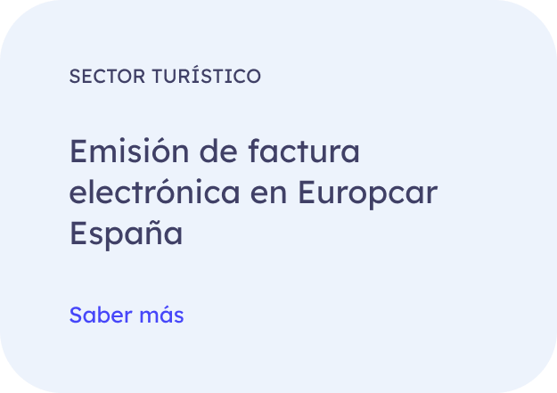 Emisión de factura electrónica en Europcar España